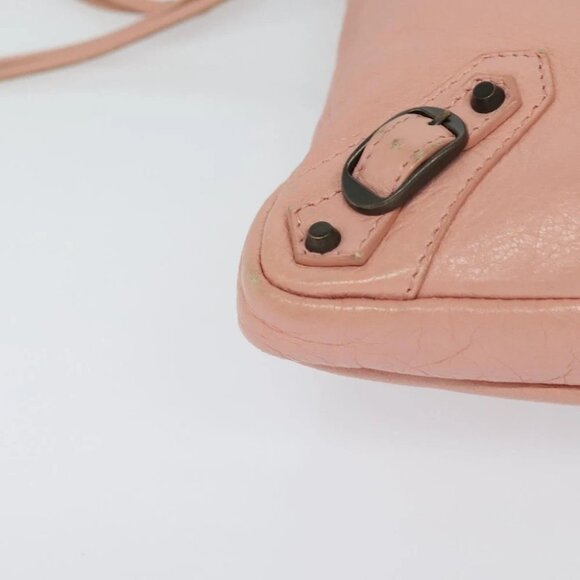 BALENCIAGA Shoulder Bag Leather Pink 310250 Auth hk2257V - Picture 9 of 14